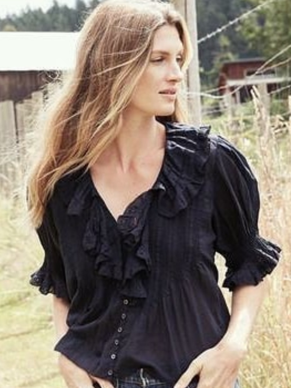 Doen Mina Top Black S